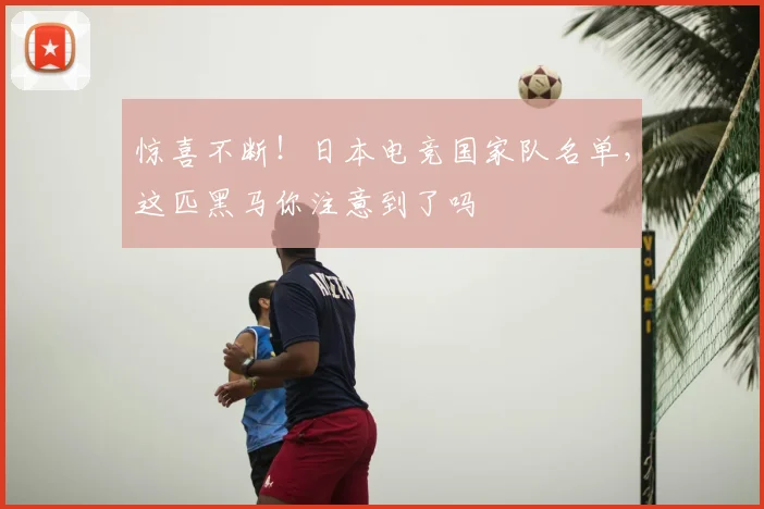 惊喜不断!日本电竞国家队名单,这匹黑马你注意到了吗